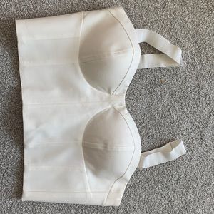 Club Monaco cropped bustier top